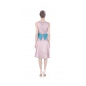 Midi dress with waist panel