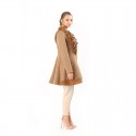 3D FLOWER DESIGN COAT