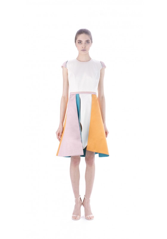 Dress with colorful individual panels - Anita Ardelean - Fashion ...